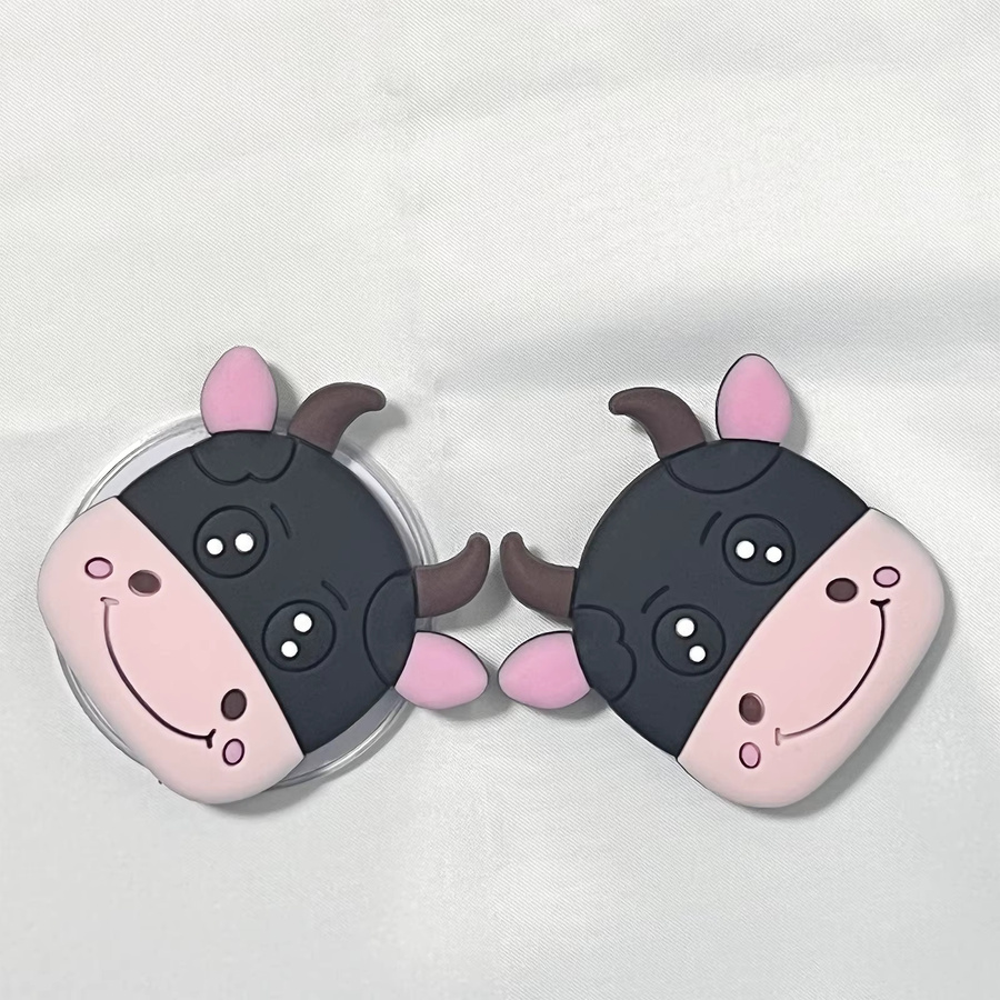 Niedriger Cartoon Kuh Silikon Handyhalter Grip Tok Ständer für iPhone 17 Pro Max und iPhone 16 Pro Max in LS - Bild 3