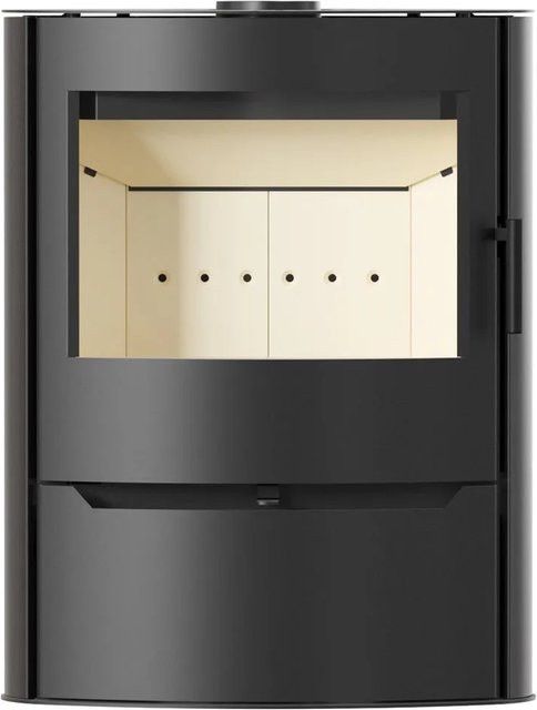 ILDNORD RENVIK Ovaler Kaminofen in Schwarz mit 10 kW Leistung - Bild 1