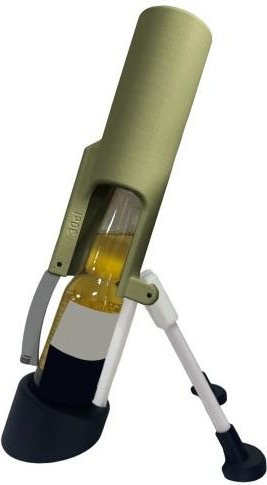 Mylo Mörser Automatischer Mechanischer Flaschenöffner in Armee Grün aus Kunststoff - Bild 1