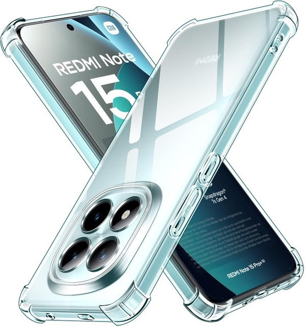 WENBIN Stoßfeste Schutzhülle für Redmi Note 15, 15 Pro, 15 Pro Plus, 14 und 14 Pro Plus in Transparent - Bild 1