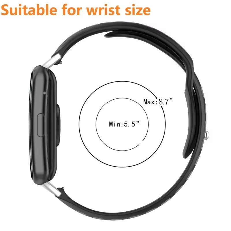 Smartwatch-Armband Silikon, Bicolor, Unisex - Bild 2