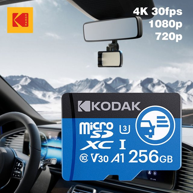 Kodak High Endurance MicroSD Speicherkarte für Dash Cams, Überwachungskameras, Smartphones und Drohnen - Bild 1