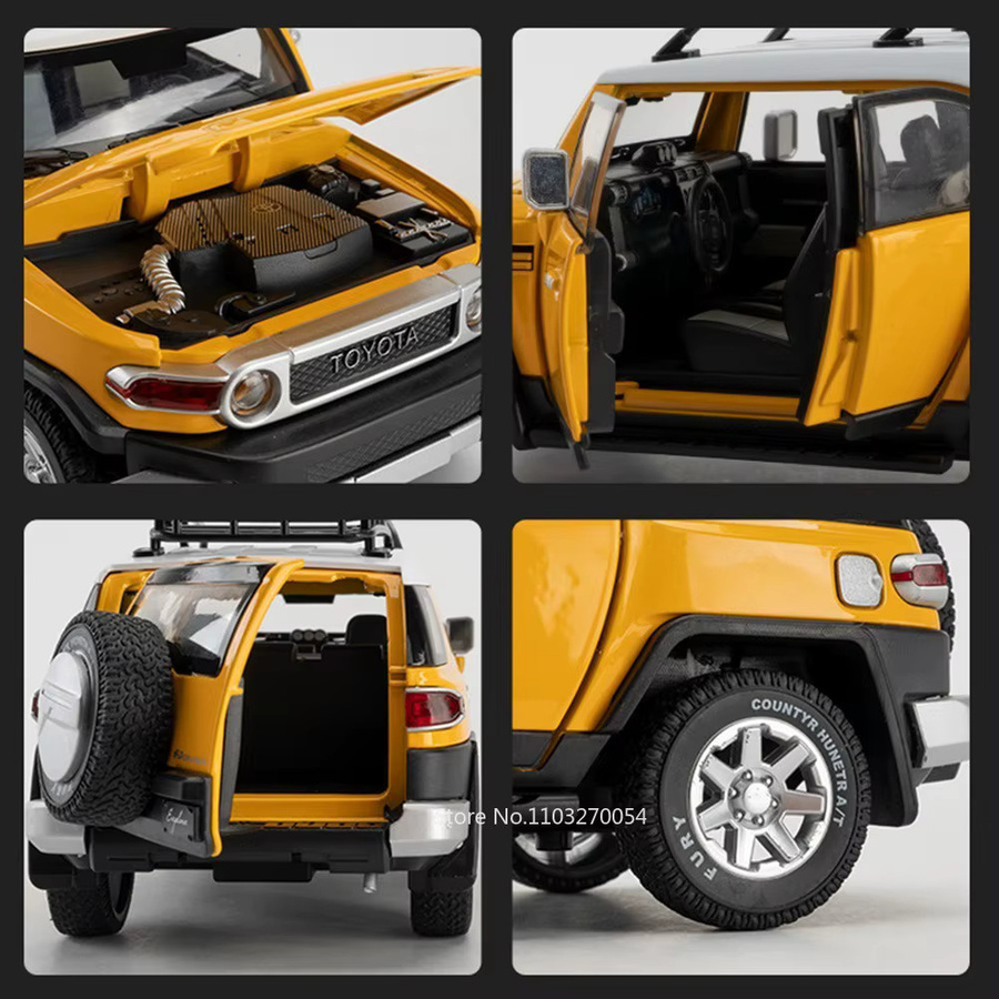 MAKEDA FJ Cruiser Prado LC250 Automodell, 1:24, Metall, mit Licht und Sound - Bild 3