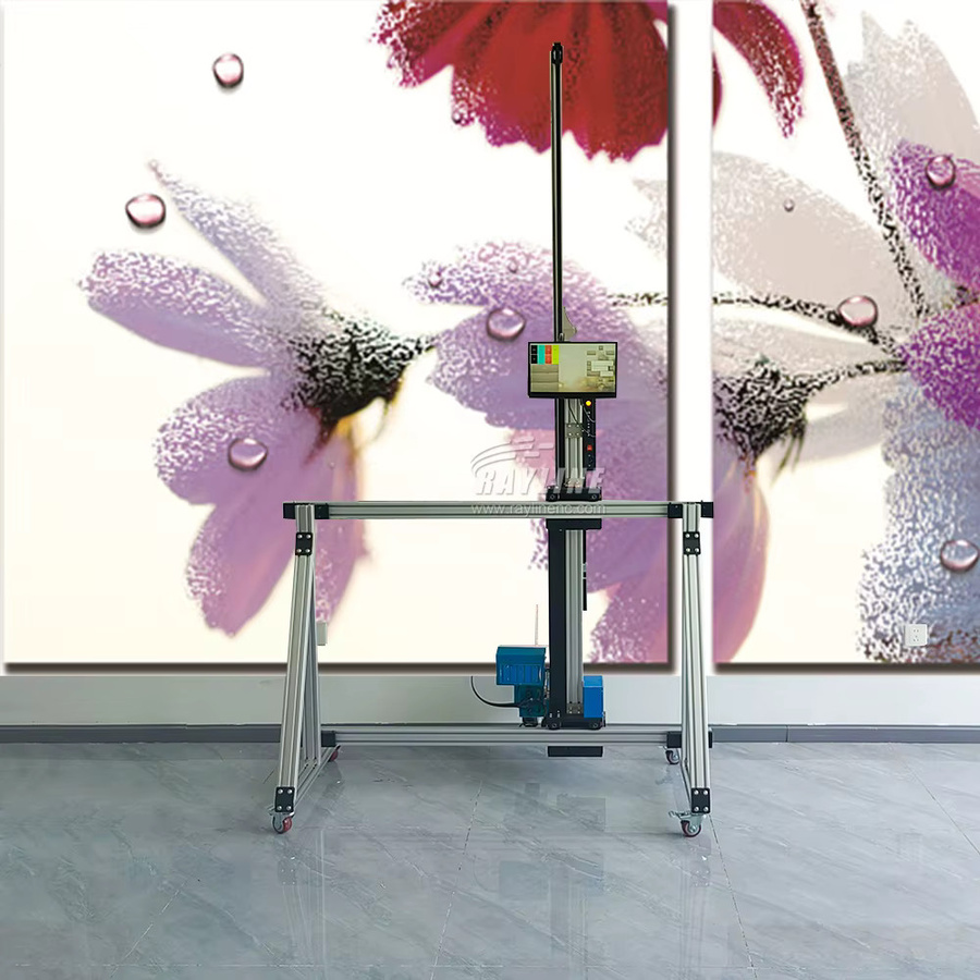 KI 4K Wanddrucker mit UV-LED Sofort-Härtung und 9600dpi für Direktdruck auf Wänden und Treppen in Silber - Bild 3