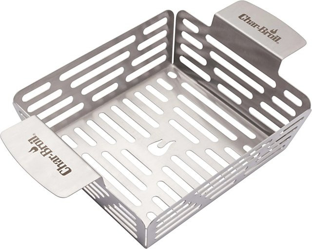 Char-Broil Grill+ Bratenkörbe aus Edelstahl in Silber, 2 Stück, B/T/H: 25,5 x 16 x 7 cm - Bild 1