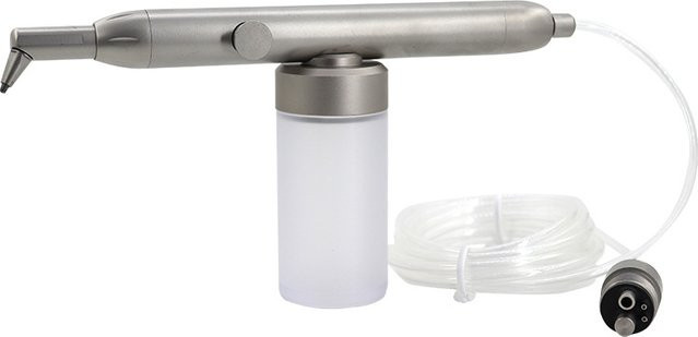 SKATTOOTH Dental Aluminiumoxid Mikro Sandstrahlmaschine mit Wasserspray in Silber - Bild 1
