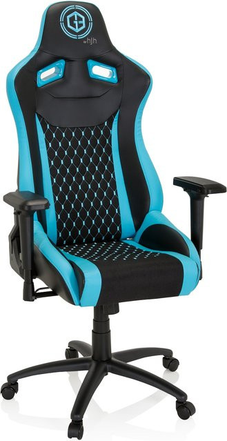 hjh OFFICE Gamingstuhl GAMEBREAKER SX 04 in Multicolour aus Stoff und Kunstleder mit Armlehnen - Bild 1