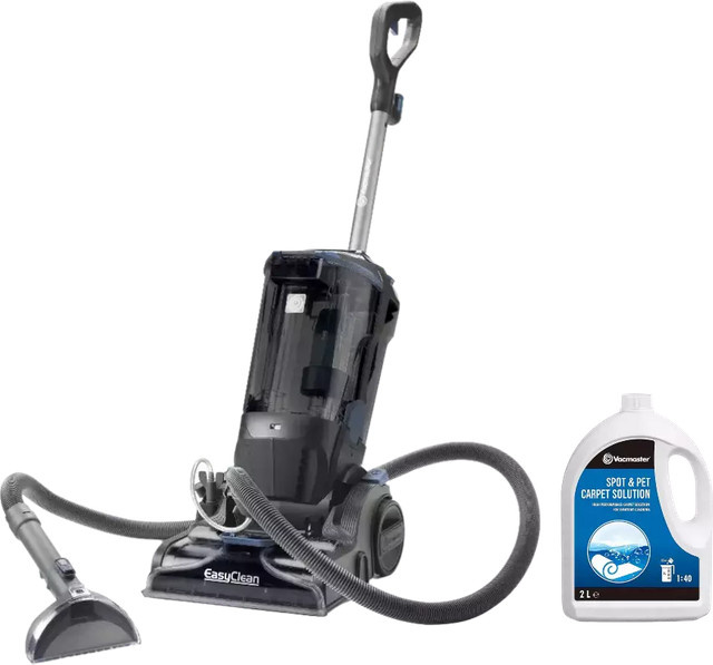 Vacmaster EasyClean Home Clean Kit Teppichreiniger mit Mopp in Grau inklusive Ersatz-Teppichshampoo - Bild 1