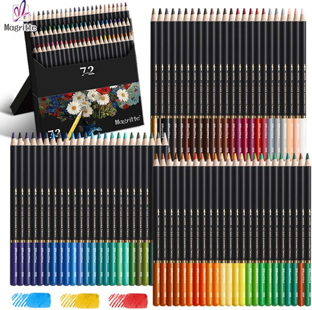 72-Farben-Aquarellstift-Set mit Pinsel, wasserlösliche Stifte in Multicolour zum Skizzieren und Schattieren für Erwachsene - Bild 1