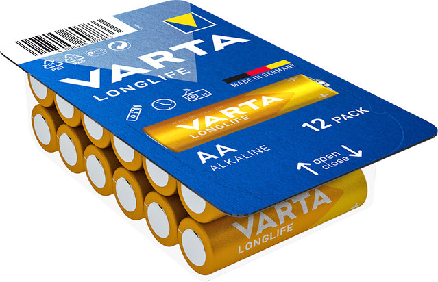 Varta LONGLIFE AA Batterien 12er Big Box, Multicolor - Bild 1