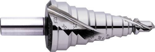 Exact HSS Stufenbohrer 05313 mit TiN-Beschichtung und Zylinderschaft in Silber, Gesamtlänge: 96 mm - Bild 1