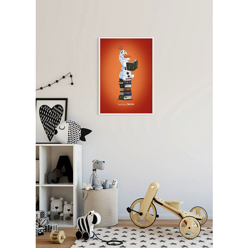 Komar Wandbild Frozen Olaf Reading, bunt, B/H: 40 x 50 cm - Bild 2