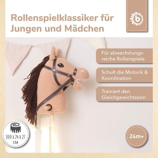 Bieco Steckenpferd Hazel, aus Holz, ab 2 Jahre - Bild 1