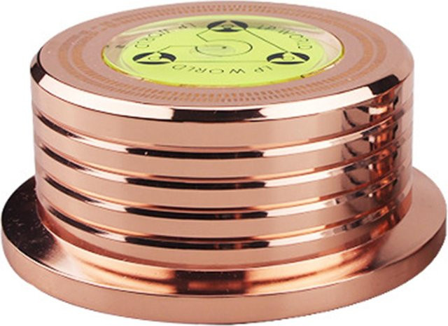 Honor Electronics LP Disc Stabilisator mit Wasserwaage und Geschwindigkeitserkennung für 50 Hz in Rose Gold - Bild 1