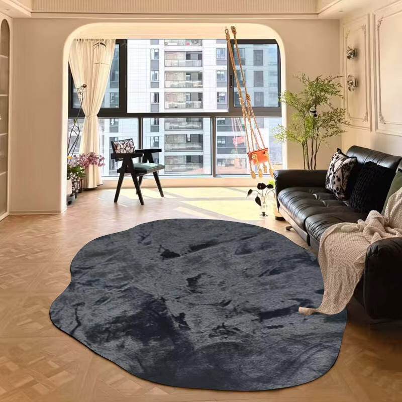 Reese Zen-Wolkenförmiger Fellteppich in Grau, ultra weicher Plüschteppich für Wohnzimmer, Schlafzimmer und Kinderzimmer, B/T: 160 x 120 cm - Bild 4