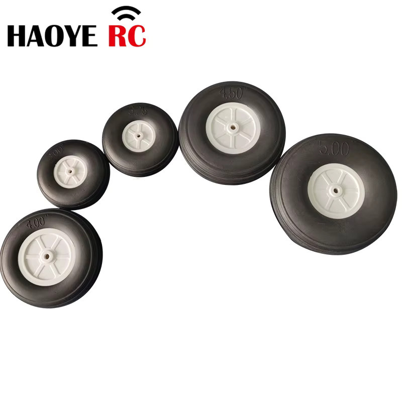 Haoye PU Rad Heck Rad Reifen für RC Flugzeug Ersatz, 2-teiliges Set - Bild 3