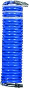 Riegler Spiralschlauch aus Polyamid mit Verschraubung, Farbe Blau, R 3/8, Durchmesser: 12 x 9 mm, Länge: 5,0 m - Bild 1