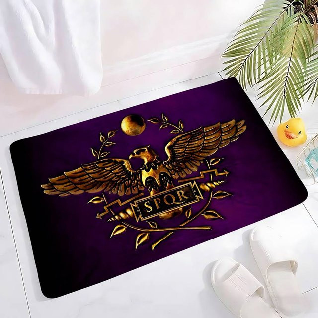 Wandteppich Rastar Estampado Romano S-sPQR-S im Art Deco Design mit Tier-Motiven, Farbe: Lila, B/H: 60 x 40 cm - Bild 1
