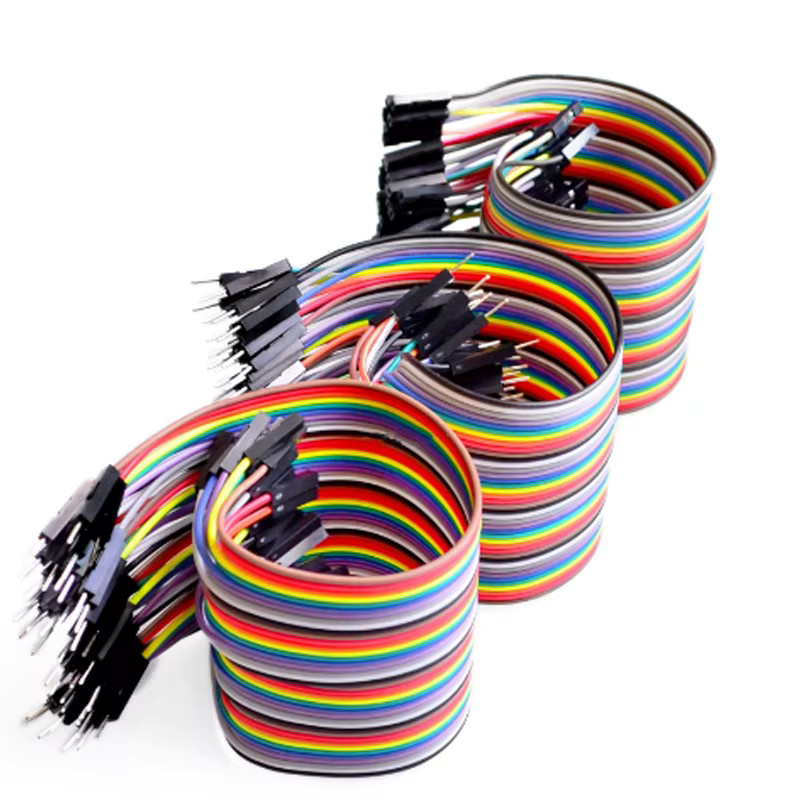 Si Tai&SH Dupont-Leitung Set mit 120 Stück in Multicolor, Überbrückungsdrähte mit Stecker auf Stecker, Stecker auf Buchse und Buchse auf Buchse, Längen: 10 cm, 20 cm, 30 cm - Bild 2