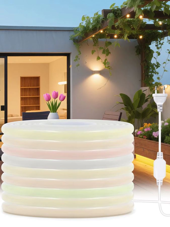 HEGEHE COB LED Streifen mit EU Stecker, IP65 wasserdicht und flexibel, 288 LEDs/m, Farben: Warm Weiß, Rot, Blau, Grün, Rosa - Bild 6