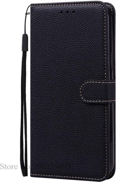 Xiaomi Redmi A2 Plus Leder Brieftasche Klapphülle in Schwarz - Bild 1