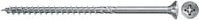 Fischer Power-Fast II Spanplattenschraube mit Senkkopf, verzinkt, Farbe: Silber/Blau, Durchmesser: 6,0 mm, Länge: 50,0 mm - Bild 1