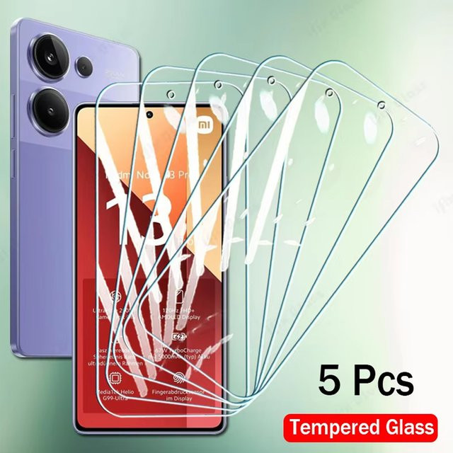 5er-Pack Gehärtetes Schutzglas für Xiaomi Redmi Note Serie in Transparent - Bild 1