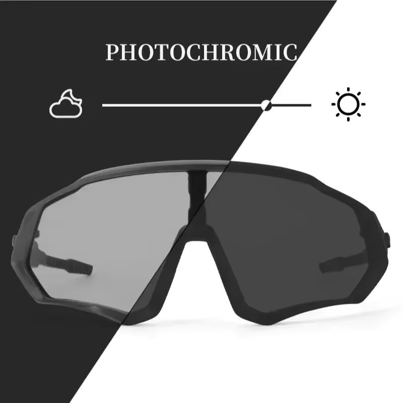 SCVCN Sportsonnenbrille, Herren, Vollrand, Photochrom, Kunststoff - Bild 3