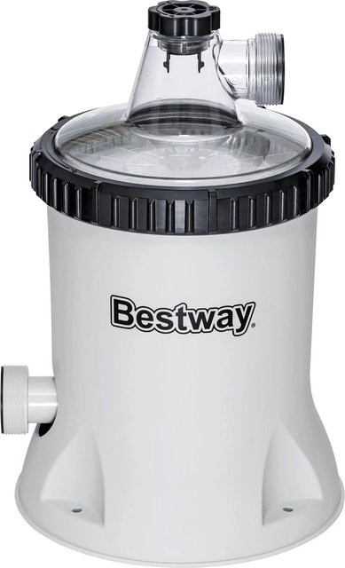 Bestway Polysphere Filterpumpe mit Filter Balls in Grau, 5.678 l/h, 110 W, 38 mm Anschluss - Bild 1