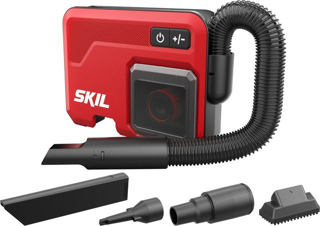 Skil Akku-Handstaubsauger 3167CA Bürstenlos in Rot mit Gebläsefunktion und waschbarem Filter - Bild 1