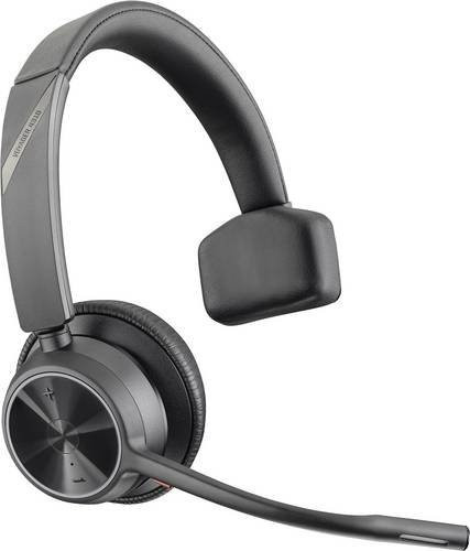 HP Poly Voyager 4310 UC On-Ear Bluetooth Mono Headset Schwarz mit Noise Cancelling und USB-A - Bild 1