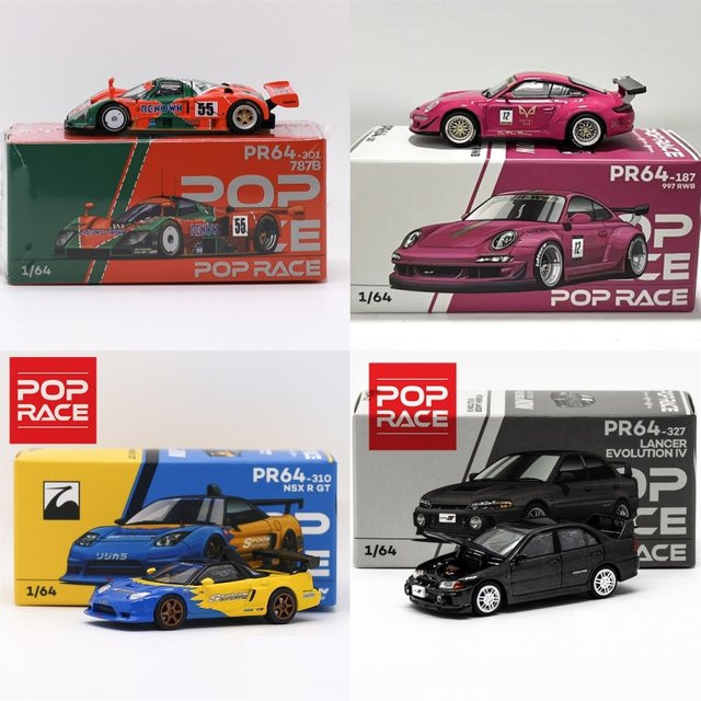 Pop Race Diecast Modellauto, 1:64, Metall - Bild 1