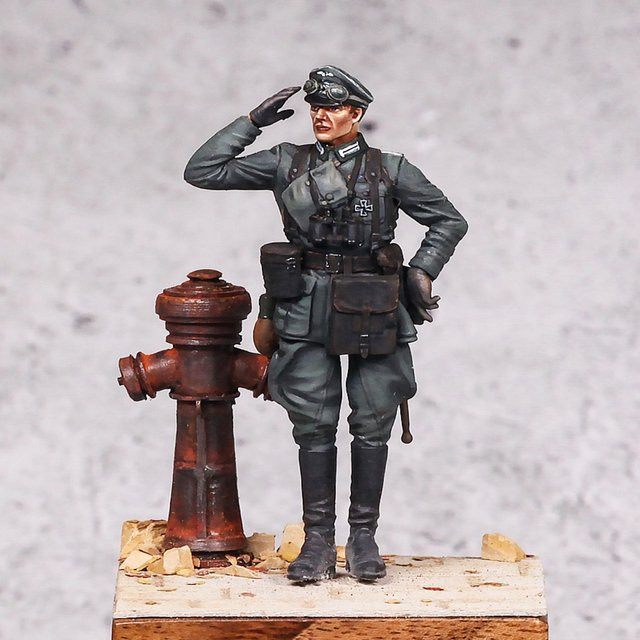 GK Resin-Soldatenmodell, Einzelfigur, Grau - Bild 1