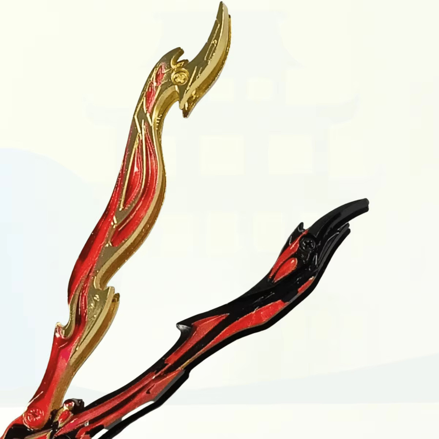Bandai Rot Feuer Schmetterling Messer, Metall, Cosplay Zubehör, Fantasy - Bild 2