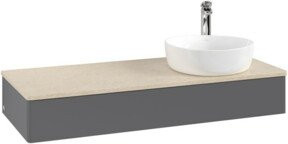 V&B Waschtischunterschrank Antao mit Beleuchtung und lackierter Oberfläche, B/T/H: 120 x 50 x 19 cm - Bild 1