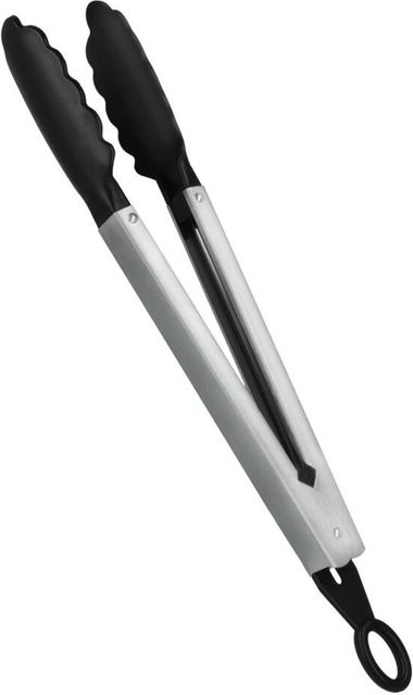 Metaltex Grillzange aus Edelstahl in Silber und Schwarz, B/H/L: 3,5 x 34,1 x 6,8 cm - Bild 1