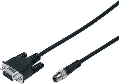 ifm electronic Parametrierkabel E11572 mit 4 oder 9 Polen, Stecker gerade, Buchse gerade, schwarz, Länge: 3 m - Bild 1