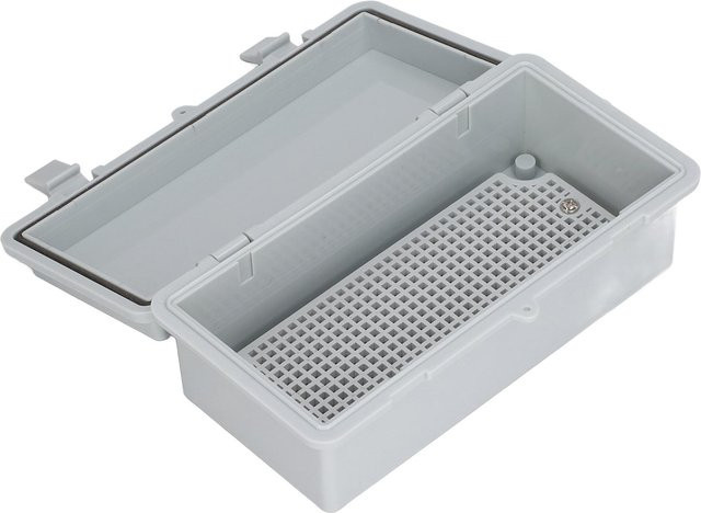 Wasserdichte Anschlussdose Elektrokasten aus ABS in Grau, IP67 Stromgehäuse für Außen, B/T/H: 20,0 x 10,0 x 7,0 cm - Bild 1