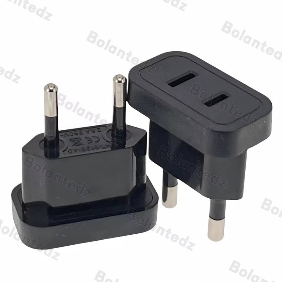 Bolantedz Stromstecker-Adapter US zu EU Reiseadapter für 4,8 mm und 4,0 mm Stecksysteme - Bild 2