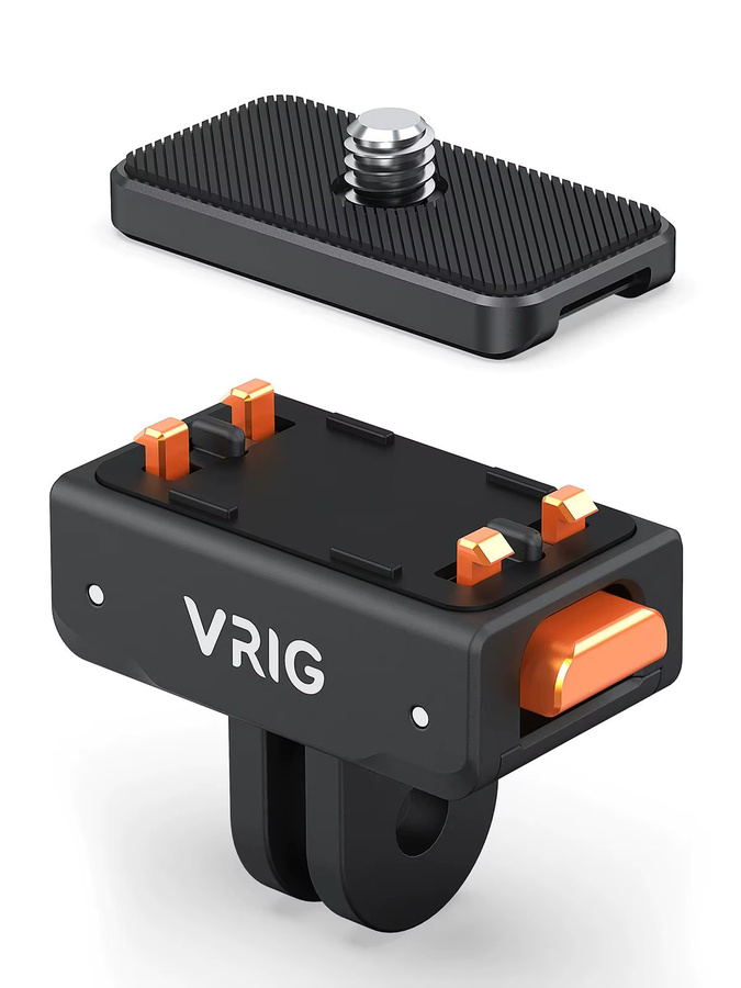 VRIG Magnetische Schnellwechselhalterung für Insta360 ACE, ACE PRO und ACE PRO 2, inklusive 2-poliger Halterung und 1/4-Zoll-Schraubenplatte, Farbe: Schwarz, kompatibel mit X5-2 - Bild 6