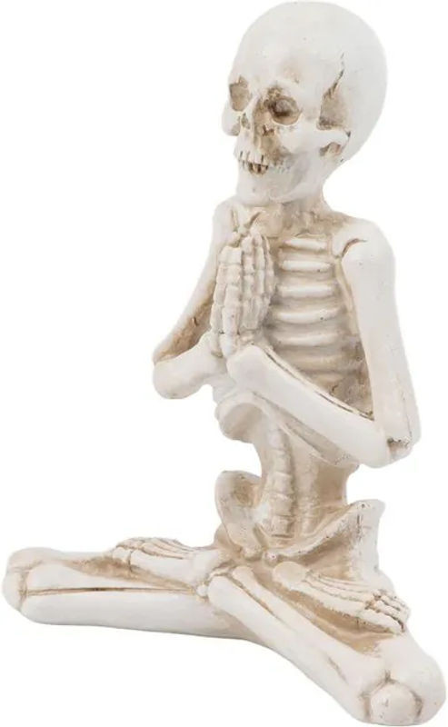 GoolRC Halloween Skelett-Dekoration aus Kunstharz in Weiß, hängende Grusel-Figur - Bild 1