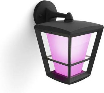 Philips Hue White & Color Ambiance Econic LED-Außenwandleuchte in Schwarz mit Laternenform und 1140 lm - Bild 4