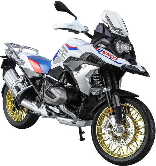 Fourall- Model Cars BMW R1250 GS Adventure, Metallmodell Motorrad, 1:9 Maßstab, mit Sound & Licht - Bild 1