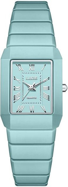 LIGE Armbanduhr, Quarz, Keramik, Blau, Damen - Bild 1