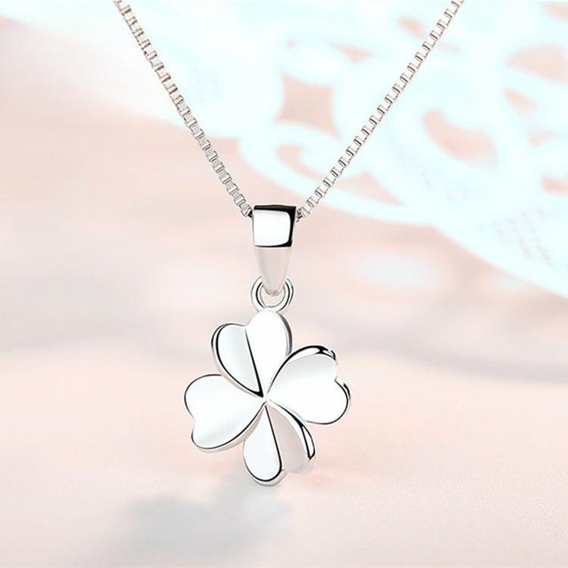 Lucky Star Jewelry Halskette Kleeblatt, 925 Silber, Damen - Bild 1