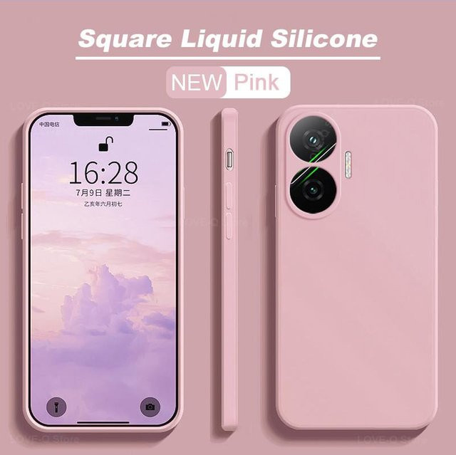 Xiaomi Poco F7 Handyhülle aus weichem Flüssigsilikon mit Kameraobjektivschutz und TPU-Rückseite - Bild 1