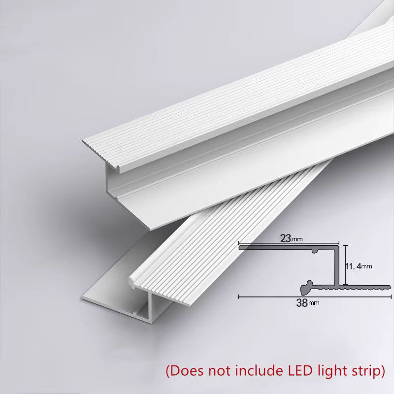 ksdligh LED-Aluminiumprofil in Z/T-Form für lineare Deckenbeleuchtung, weiß, aufgehängt - Bild 2