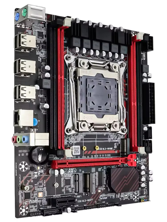 SOYO X99 DDR3 Motherboard Set mit Intel Xeon E5 2673 V3 CPU und 8GB RAM, LGA2011-3 Sockel, NVMe M.2 und SATA Unterstützung, Schwarz - Bild 6