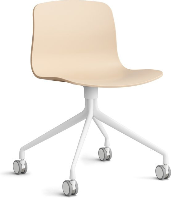 HAY About A Chair AAC 14 Drehstuhl in Orange mit Rollen - Bild 1