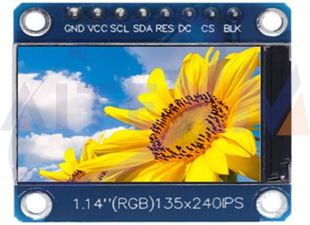 YANXD 1,14 Zoll IPS OLED Display Modul LCD Bildschirm mit ST7789 RGB TFT Display und SPI Schnittstelle für Arduino in Blau - Bild 1